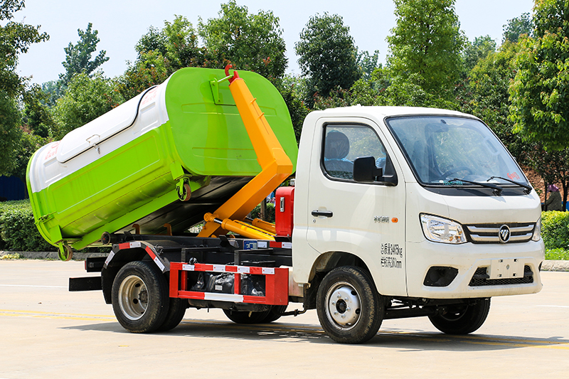 (蓝牌)福田祥菱勾臂垃圾車(chē)(3方)